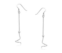 Chain Shaped Silver Earring SPLE-02